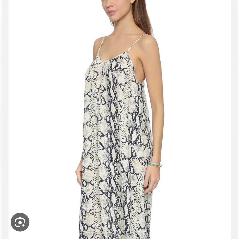 Pink Stitch Boa Print Dress